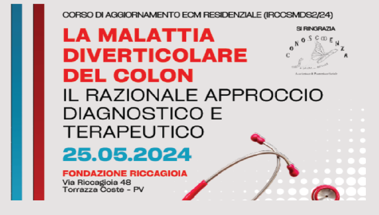 LA MALATTIA DIVERTICOLARE DEL COLON: IL RAZIONALE APPROCCIO DIAGNOSTICO E TERAPEUTICO