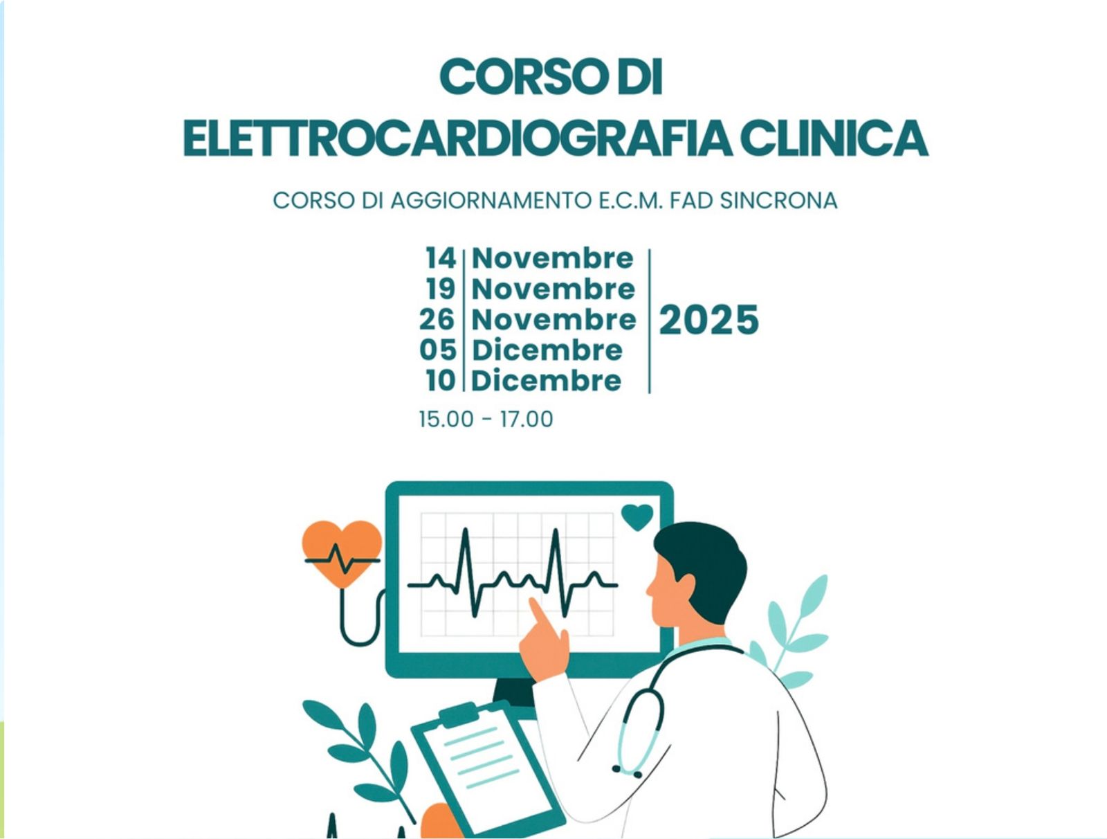 CORSO DI ELETTROCARDIOGRAFIA CLINICA (DIP07/25)