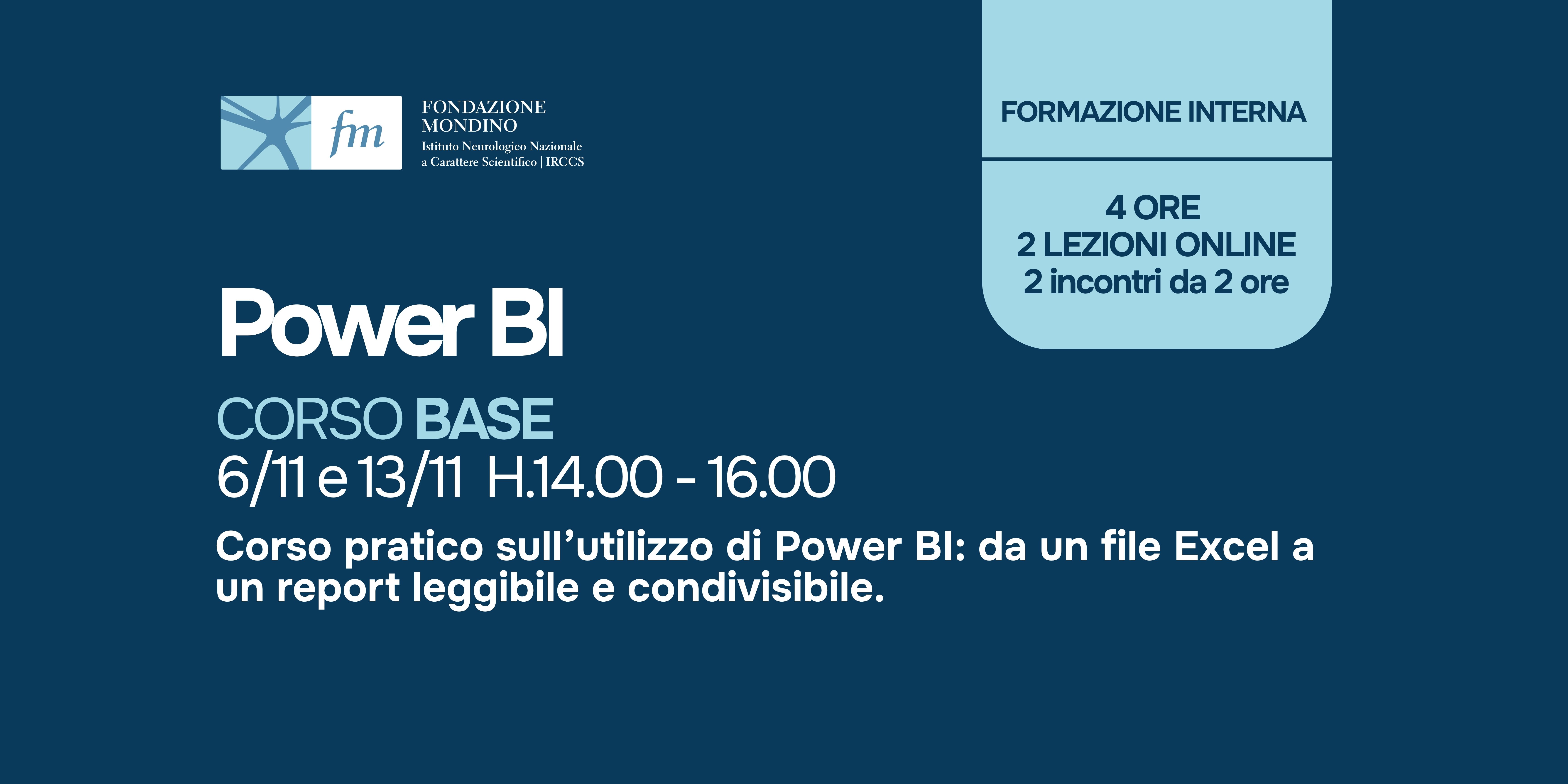 POWER BI - CORSO BASE