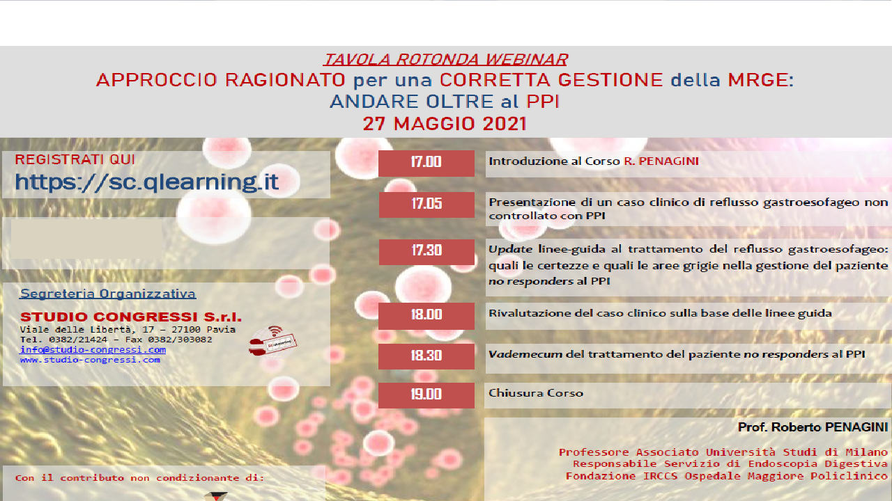 APPROCCIO RAGIONATO PER UNA CORRETTA GESTIONE DELLA MRGE:  ANDARE OLTRE AL PPI