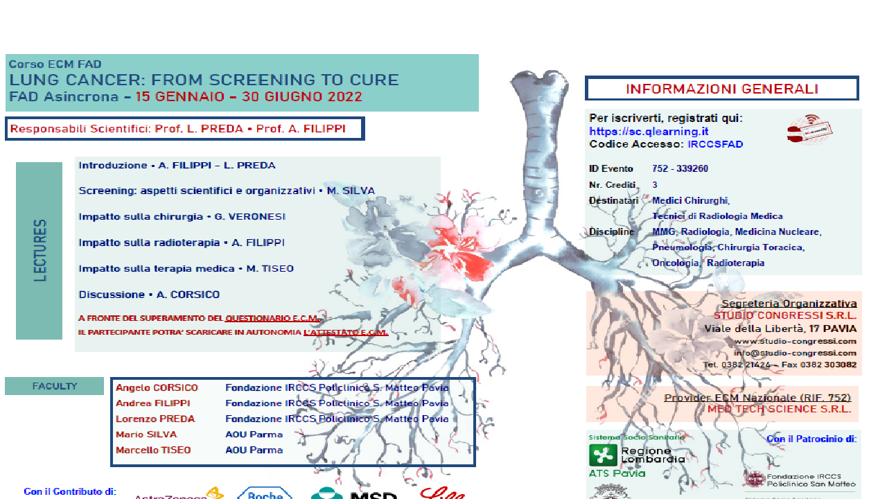 LUNG CANCER: FROM SCREENING TO CURE (IRCCS_MMG2fad/22)