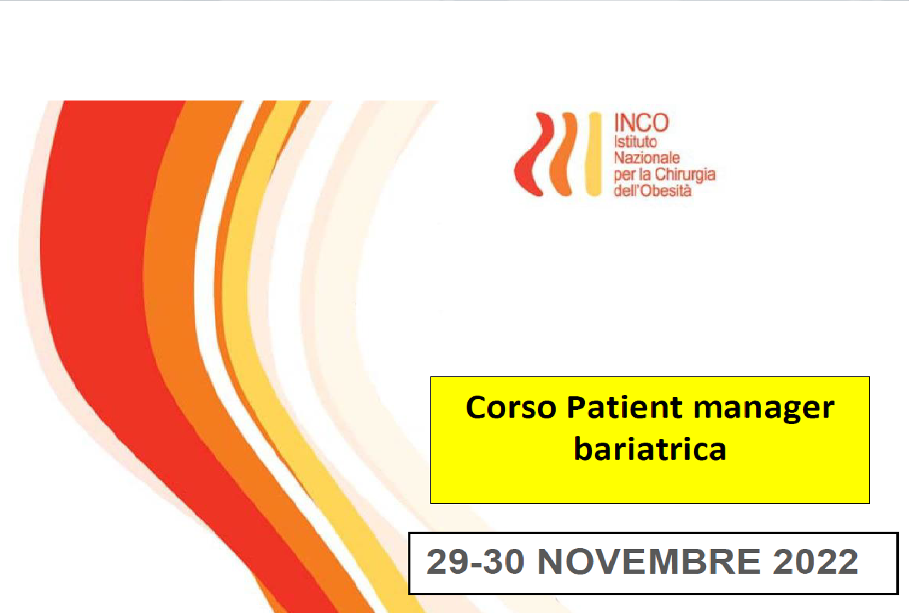 Corso Patient manager bariatrica
